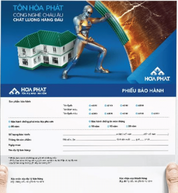Phiếu bảo hành 