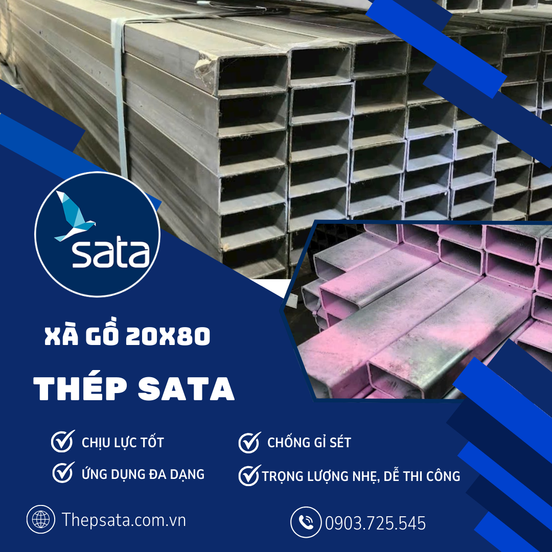 Xà gồ 20x40 Xà gồ 20x40
