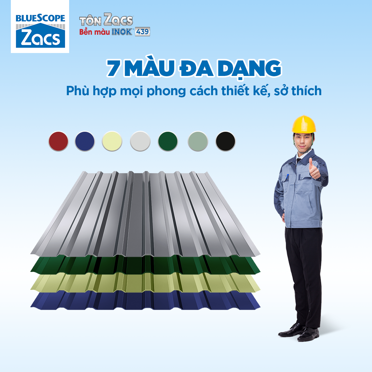 Đa dạng màu sắc