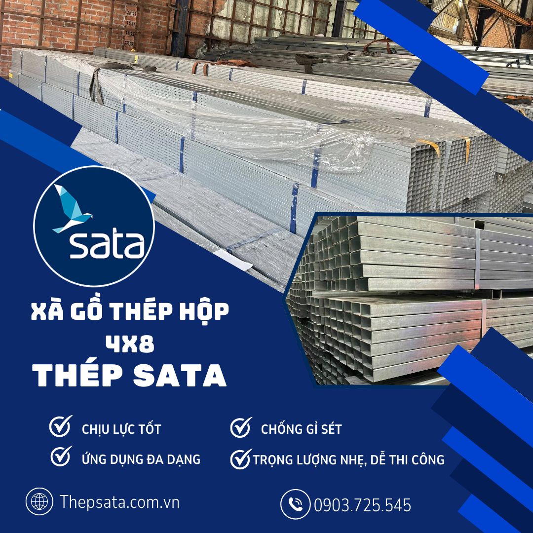 xà gồ thép hộp 4x8 xà gồ thép hộp 4x8