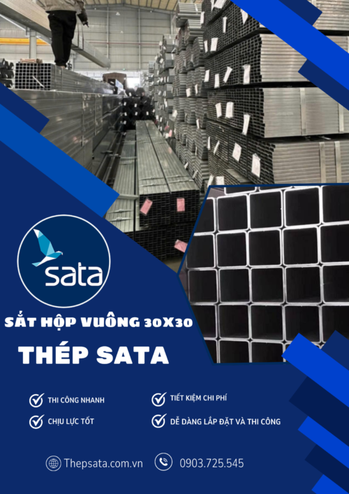 Sắt Hộp Vuông 30x30