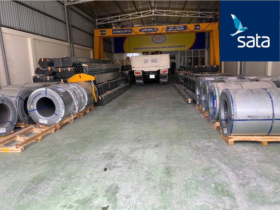 Sắt Thép SATA cũng cam kết chất lượng chính hãng 100% cho các dòng sản phẩm tôn Nam Kim cam kết nhập chính hãng từ nhà máy