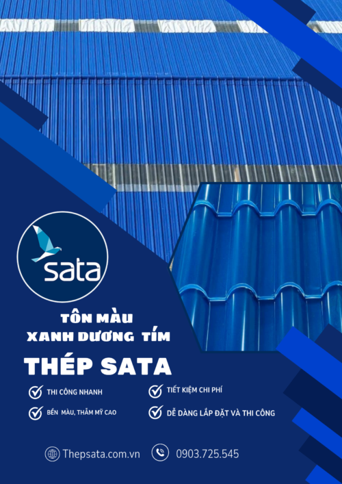 Tôn Màu Xanh Dương Tím