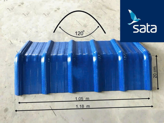 Tôn úp nóc được làm từ các thương hiệu tôn tốt, có độ dày 0.40mm, nên có độ bền cao, từ 20 đến 30 năm tuỳ thuộc vào điều kiện thời tiết.