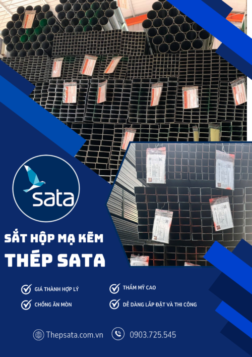 Sắt hộp mạ kẽm hoa sen