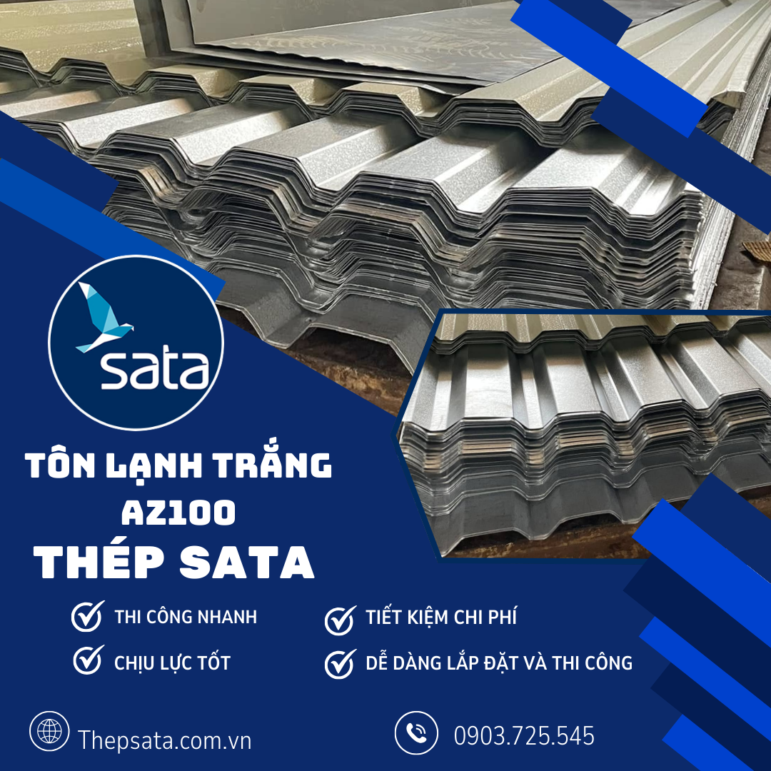 Tôn lạnh trắng AZ100 Tôn lạnh trắng AZ100