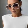 Making Waves White Polarized Women Sunglasses - womens sunglasses south africa luxurious sunglasses polarized sunglasses south africa